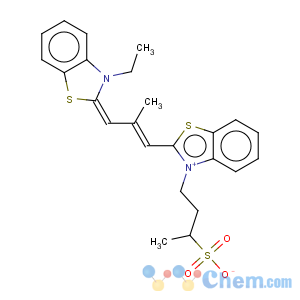 CAS No:34935-38-1 Benzothiazolium,2-[3-(3-ethyl-2(3H)-benzothiazolylidene)-2-methyl-1-propen-1-yl]-3-(3-sulfobutyl)-,inner salt