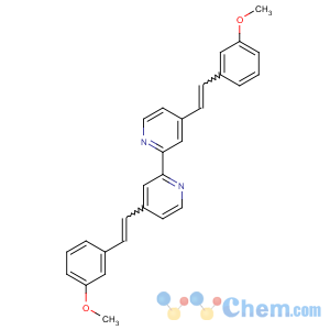 CAS No:349545-75-1 4-[2-(3-methoxyphenyl)ethenyl]-2-[4-[2-(3-methoxyphenyl)ethenyl]pyridin-<br />2-yl]pyridine