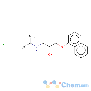 CAS No:3506-09-0 propranolol hydrochloride