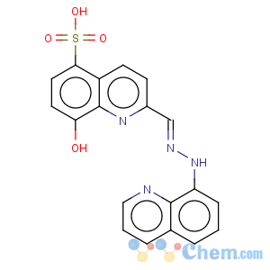 CAS No:350691-55-3 5-Quinolinesulfonicacid, 8-hydroxy-2-[[2-(8-quinolinyl)hydrazinylidene]methyl]-