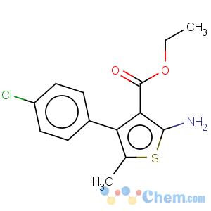 CAS No:350989-77-4 3-Thiophenecarboxylicacid, 2-amino-4-(4-chlorophenyl)-5-methyl-, ethyl ester