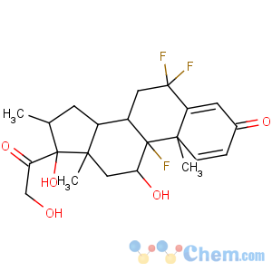 CAS No:35135-68-3 (8S,9R,10S,11S,13S,14S,16R,17R)-6,6,9-trifluoro-11,<br />17-dihydroxy-17-(2-hydroxyacetyl)-10,13,16-trimethyl-8,11,12,14,15,<br />16-hexahydro-7H-cyclopenta[a]phenanthren-3-one
