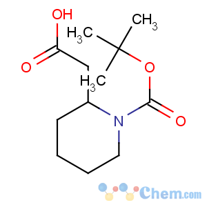 CAS No:351410-32-7 2-[(2R)-1-[(2-methylpropan-2-yl)oxycarbonyl]piperidin-2-yl]acetic acid