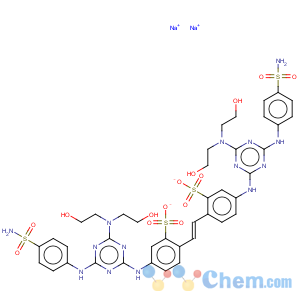 CAS No:35201-95-7 Disodium 4,4'-Bis[4-[[4-(Aminosulphonyl)Phenyl]Amino]-6-[Bis(2-Hydroxyethyl)Amino]-1,3,5-Triazin-2-Yl]Amino]Stilbene-2,2'-Disulphonate