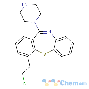 CAS No:352232-17-8 10-(2-chloroethyl)-6-piperazin-1-ylbenzo[b][1,4]benzothiazepine