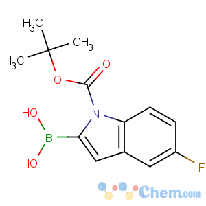 CAS No:352359-23-0 [5-fluoro-1-[(2-methylpropan-2-yl)oxycarbonyl]indol-2-yl]boronic acid