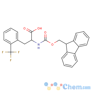 CAS No:352523-16-1 (2S)-2-(9H-fluoren-9-ylmethoxycarbonylamino)-3-[2-(trifluoromethyl)<br />phenyl]propanoic acid