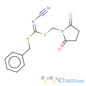 CAS No:353254-68-9 Carbonimidodithioicacid, cyano-, (2,5-dioxo-1-pyrrolidinyl)methyl phenylmethyl ester (9CI)