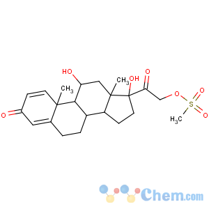 CAS No:35410-28-7 [2-[(8S,9S,10R,11S,13S,14S,17R)-11,17-dihydroxy-10,13-dimethyl-3-oxo-7,<br />8,9,11,12,14,15,<br />16-octahydro-6H-cyclopenta[a]phenanthren-17-yl]-2-oxoethyl]<br />methanesulfonate