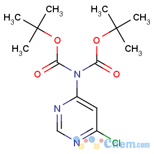 CAS No:354112-08-6 tert-butyl<br />N-(6-chloropyrimidin-4-yl)-N-[(2-methylpropan-2-yl)oxycarbonyl]carbamate