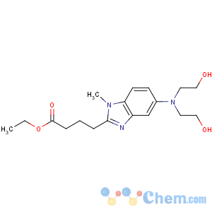 CAS No:3543-74-6 ethyl<br />4-[5-[bis(2-hydroxyethyl)amino]-1-methylbenzimidazol-2-yl]butanoate