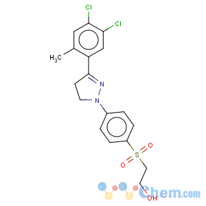 CAS No:35441-12-4 Ethanol,2-[[4-[3-(4,5-dichloro-2-methylphenyl)-4,5-dihydro-1H-pyrazol-1-yl]phenyl]sulfonyl]-