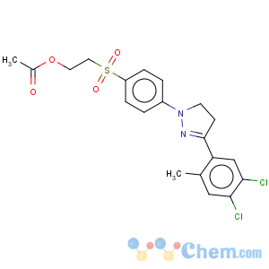 CAS No:35441-14-6 Ethanol,2-[[4-[3-(4,5-dichloro-2-methylphenyl)-4,5-dihydro-1H-pyrazol-1-yl]phenyl]sulfonyl]-,1-acetate