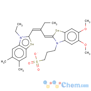 CAS No:35498-95-4 Benzoselenazolium,2-[2-[[5,6-dimethoxy-3-(3-sulfopropyl)-2(3H)-benzoselenazolylidene]methyl]-1-butenyl]-3-ethyl-5,6-dimethyl-,inner salt (9CI)