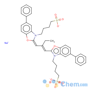 CAS No:35501-76-9 Benzoxazolium,5-phenyl-2-[2-[[5-phenyl-3-(4-sulfobutyl)-2(3H)-benzoxazolylidene]methyl]-1-buten-1-yl]-3-(4-sulfobutyl)-,inner salt, sodium salt (1:1)