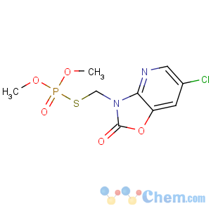 CAS No:35575-96-3 6-chloro-3-(dimethoxyphosphorylsulfanylmethyl)-[1,3]oxazolo[4,<br />5-b]pyridin-2-one