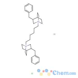 CAS No:3563-63-1 1-Azoniabicyclo[2.2.2]octane,1,1'-(1,6-hexanediyl)bis[3-(phenylmethyl)-, dichloride (9CI)