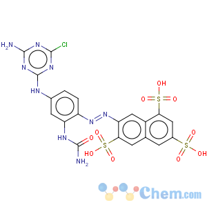 CAS No:35642-64-9 1,3,6-Naphthalenetrisulfonicacid,7-[2-[2-[(aminocarbonyl)amino]-4-[(4-amino-6-chloro-1,3,5-triazin-2-yl)amino]phenyl]diazenyl]-
