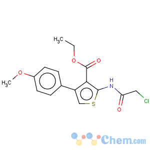CAS No:356568-71-3 3-Thiophenecarboxylicacid, 2-[(2-chloroacetyl)amino]-4-(4-methoxyphenyl)-, ethyl ester