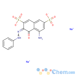 CAS No:3567-66-6 2,7-Naphthalenedisulfonicacid, 5-amino-4-hydroxy-3-(2-phenyldiazenyl)-, sodium salt (1:2)
