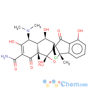 CAS No:35689-72-6 5,11-Epoxynaphthacene-3-carboxamide,5a-chloro-1-(dimethylamino)-1,4,4a,5,5a,6,11,11a,12,12a-decahydro-2,4a,5,7,12-pentahydroxy-11-methyl-4,6-dioxo-,(1S,4aS,5S,5aS,11S,11aR,12S,12aR)-