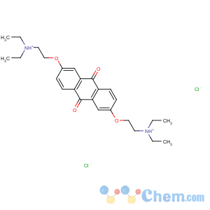 CAS No:35697-34-8 9,10-Anthracenedione,2,6-bis[2-(diethylamino)ethoxy]-, hydrochloride (1:2)