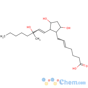 CAS No:35700-23-3 (Z)-7-[(1R,2R,3R,5S)-3,5-dihydroxy-2-[(E,<br />3S)-3-hydroxy-3-methyloct-1-enyl]cyclopentyl]hept-5-enoic acid