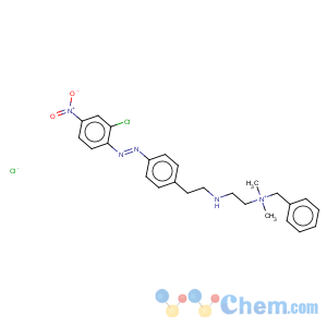 CAS No:35714-87-5 Benzenemethanaminium,N-[2-[[4-[2-(2-chloro-4-nitrophenyl)diazenyl]phenyl]ethylamino]ethyl]-N,N-dimethyl-,chloride (1:1)