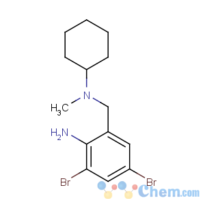 CAS No:3572-43-8 2,4-dibromo-6-[[cyclohexyl(methyl)amino]methyl]aniline