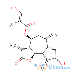 CAS No:35730-78-0 2-Propenoic acid,2-(hydroxymethyl)-,(3aR,4S,6aR,8S,9aR,9bR)-dodecahydro-8-hydroxy-3,6,9-tris(methylene)-2-oxoazuleno[4,5-b]furan-4-ylester