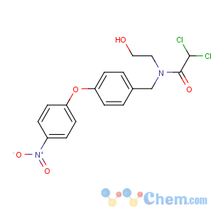CAS No:3576-64-5 2,<br />2-dichloro-N-(2-hydroxyethyl)-N-[[4-(4-nitrophenoxy)phenyl]methyl]<br />acetamide