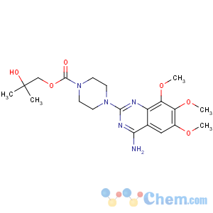 CAS No:35795-16-5 (2-hydroxy-2-methylpropyl)<br />4-(4-amino-6,7,8-trimethoxyquinazolin-2-yl)piperazine-1-carboxylate