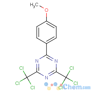 CAS No:3584-23-4 2-(4-methoxyphenyl)-4,6-bis(trichloromethyl)-1,3,5-triazine
