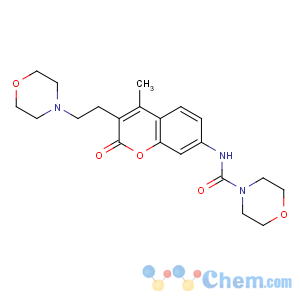 CAS No:35843-07-3 N-[4-methyl-3-(2-morpholin-4-ylethyl)-2-oxochromen-7-yl]morpholine-4-<br />carboxamide