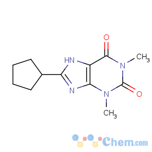 CAS No:35873-49-5 8-cyclopentyl-1,3-dimethyl-7H-purine-2,6-dione