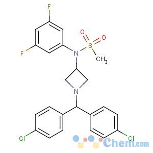 CAS No:358970-97-5 N-[1-[bis(4-chlorophenyl)methyl]azetidin-3-yl]-N-(3,<br />5-difluorophenyl)methanesulfonamide