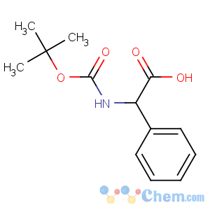 CAS No:3601-66-9 2-[(2-methylpropan-2-yl)oxycarbonylamino]-2-phenylacetic acid