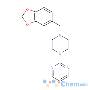 CAS No:3605-01-4 2-[4-(1,3-benzodioxol-5-ylmethyl)piperazin-1-yl]pyrimidine