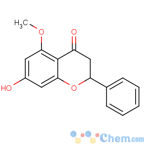 CAS No:36052-37-6 (2S)-7-hydroxy-5-methoxy-2-phenyl-2,3-dihydrochromen-4-one