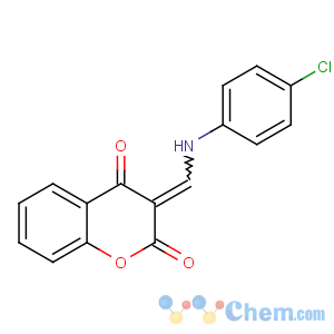 CAS No:360762-48-7 2H-1-Benzopyran-2-one,3-[(E)-[(4-chlorophenyl)imino]methyl]-4-hydroxy-