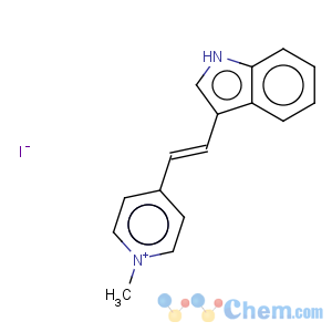 CAS No:36098-33-6 Pyridinium,4-[(1E)-2-(1H-indol-3-yl)ethenyl]-1-methyl-, iodide (9CI)
