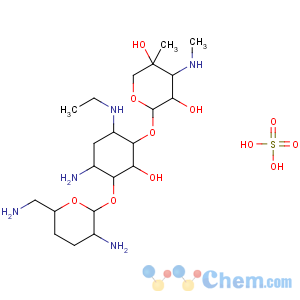 CAS No:362045-44-1 (2R,3R,4R,5R)-2-[(1S,2S,3R,4S,6R)-4-amino-3-[(2R,3S,<br />6S)-3-amino-6-(aminomethyl)oxan-2-yl]oxy-6-(ethylamino)-2-<br />hydroxycyclohexyl]oxy-5-methyl-4-(methylamino)oxane-3,5-diol