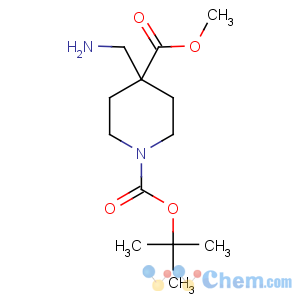 CAS No:362703-35-3 1-O-tert-butyl 4-O-methyl 4-(aminomethyl)piperidine-1,4-dicarboxylate