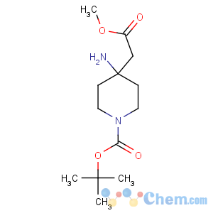 CAS No:362703-57-9 4-Piperidineaceticacid, 4-amino-1-[(1,1-dimethylethoxy)carbonyl]-, methyl ester