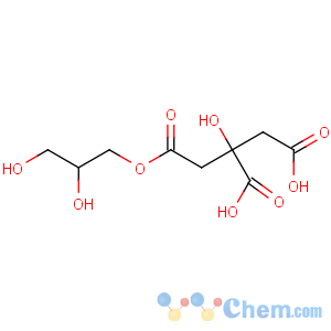 CAS No:36291-32-4 2-[2-(2,3-dihydroxypropoxy)-2-oxoethyl]-2-hydroxybutanedioic acid