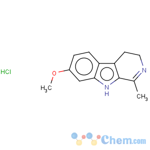 CAS No:363-11-1 3H-Pyrido[3,4-b]indole,4,9-dihydro-7-methoxy-1-methyl-, hydrochloride (1:1)