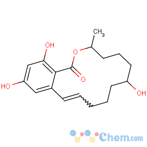 CAS No:36455-72-8 (2E,7R,11S)-7,15,<br />17-trihydroxy-11-methyl-12-oxabicyclo[12.4.0]octadeca-1(14),2,15,<br />17-tetraen-13-one