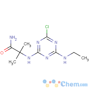 CAS No:36576-42-8 2-Chloro-4-(1-carbamoyl-1-methylethylamino)-6-ethylamino-1,3,5-triazine