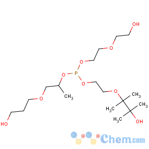 CAS No:36788-39-3 2-(3-hydroxy-2,3-dimethylbutan-2-yl)oxyethyl 2-(2-hydroxyethoxy)ethyl<br />1-(3-hydroxypropoxy)propan-2-yl phosphite