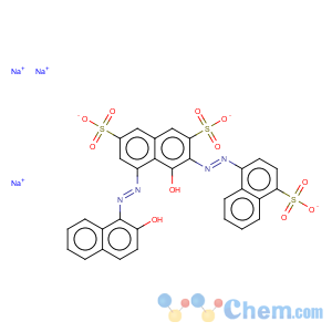 CAS No:3682-47-1 2,7-Naphthalenedisulfonicacid,4-hydroxy-5-[2-(2-hydroxy-1-naphthalenyl)diazenyl]-3-[2-(4-sulfo-1-naphthalenyl)diazenyl]-,sodium salt (1:3)